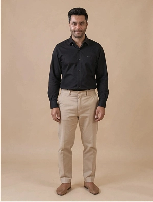 Smart casual oxford virtual try-on output