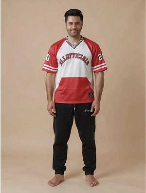 Streetwear virtual try-on output generated from the selfie